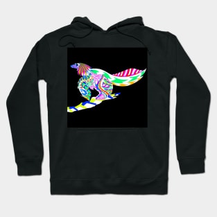 lights in color from dinosaur bird ecopop Hoodie